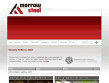 Tablet Screenshot of morrowsteel.com